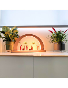 Lichtboog kerststal kleur 2