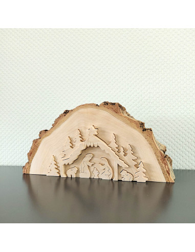 Kerststal houtplak