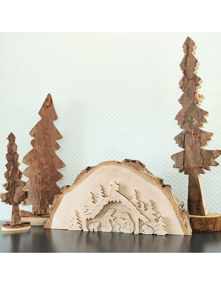 Kerststal houtplak