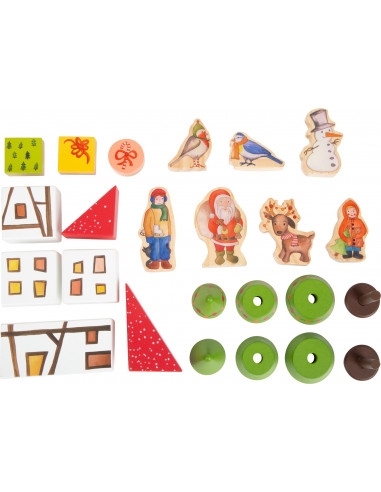 Houten speelgoed adventskalender