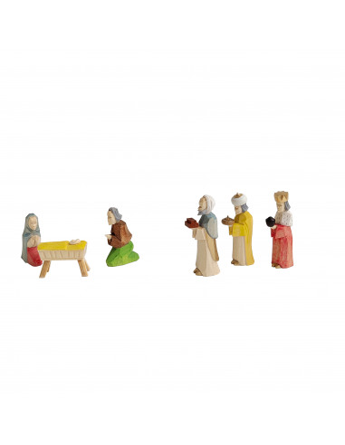 Handgesneden kerststal