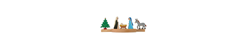 Houten kerst accessoires